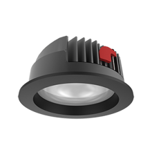 Cветильник светодиодный даунлайт DL-PRO круг. 226*96мм 52W 3000K IP65 d монт.отв.= 200-215мм RAL9005 черный муар  V1-R0-T0777-10000-6505230  VARTON