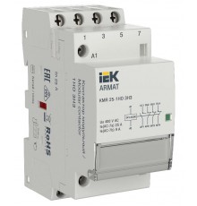 ARMAT Контактор модульный KMR 25А 24В AC/DC 1НО 3НЗ  AR-KMR20-025-13-024  IEK