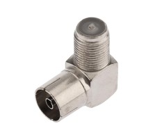 Переходник антенный, (гнездо F - гнездо TV), угловой (5шт.) (пакет) PROconnect  05-4312-4-9  PROconnect