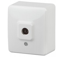 Розетка TV 11-3201-01  одиночная, ОУ, Эксперт, Белый Б0020724  ЭРА