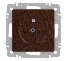 Розетка Intro Accent 6-301-10 TV одиночная, IP20, СУ, венге  Б0063620  Intro