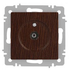 Розетка Intro Accent 6-301-10 TV одиночная, IP20, СУ, венге  Б0063620  Intro