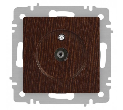 Розетка Intro Accent 6-301-10 TV одиночная, IP20, СУ, венге  Б0063620  Intro