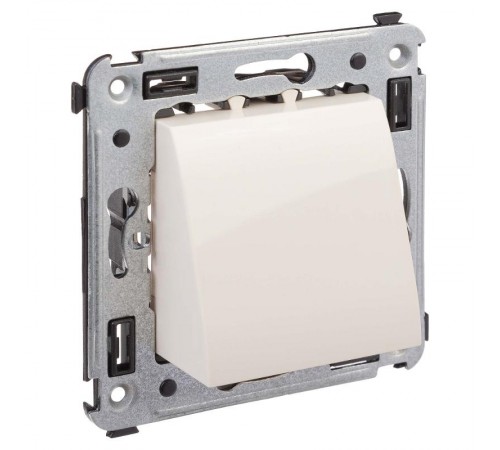 Вывод кабеля из стены "Avanti", "Ванильная дымка"  4405983  DKC