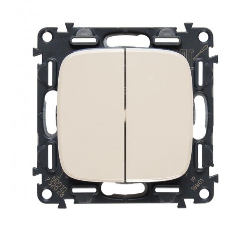 Valena ALLURE DIY Сл.кость Выключатель 2-х клавишный 10А 250В  752805  Legrand
