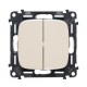 Valena ALLURE DIY Сл.кость Выключатель 2-х клавишный 10А 250В  752805  Legrand