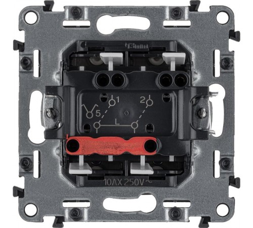 Valena ALLURE DIY Сл.кость Выключатель 2-х клавишный 10А 250В  752805  Legrand