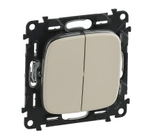 Valena ALLURE DIY Сл.кость Выключатель 2-х клавишный 10А 250В  752805  Legrand