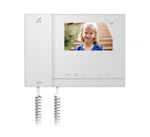 Абонентское устройство с 4,3, с трубкой и индукционной петлёй, белый глянцевый  2TMA070020W0056  ABB