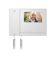 Абонентское устройство с 4,3, с трубкой и индукционной петлёй, белый глянцевый  2TMA070020W0056  ABB