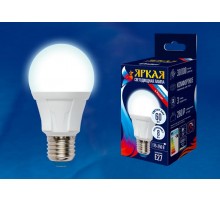 Лампа светодиодная LED-A60 8W/NW/E27/FR PLP01WH LED. "груша", матовая. серия Яркая, пр-во Россия, 4000K  UL-00001523  Uniel