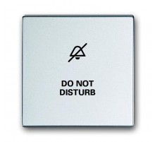 Клавиша для мех. 1-кл.выкл./перекл./кнопки, с символом НЕ БЕСПОКОИТЬ, серия solo/future, цвет серебр.-алюм.  1751-0-3001   2CKA001751A3001  ABB