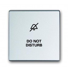 Клавиша для мех. 1-кл.выкл./перекл./кнопки, с символом НЕ БЕСПОКОИТЬ, серия solo/future, цвет серебр.-алюм.  1751-0-3001   2CKA001751A3001  ABB