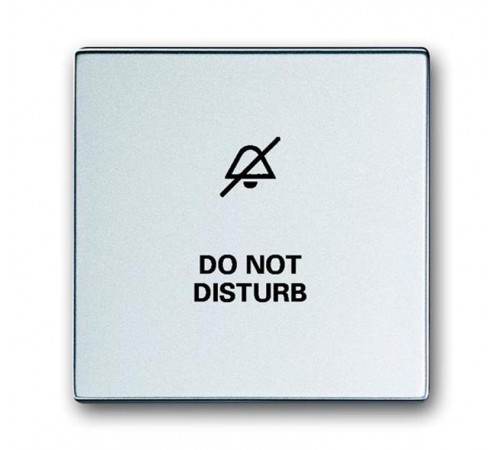 Клавиша для мех. 1-кл.выкл./перекл./кнопки, с символом НЕ БЕСПОКОИТЬ, серия solo/future, цвет серебр.-алюм.  1751-0-3001   2CKA001751A3001  ABB