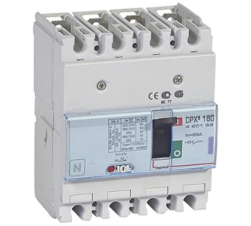 Автоматический выключатель DPX3 160 термомагнитный расцепитель 50кА 400В 4П 63А  420133  Legrand