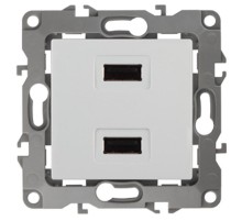 Устройство зарядное USB 12-4110-01  , 5В-2100мА,  белый  Б0027491  ЭРА