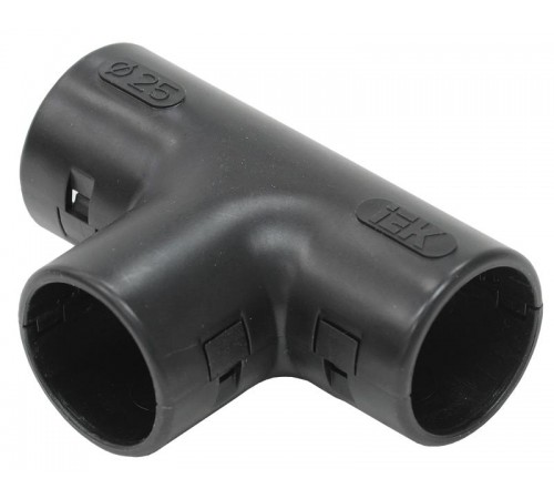 Тройник открывающийся TI25G  черный  CTA10D-TIG25-K02-025  IEK
