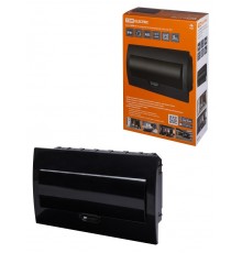 Бокс пластиковый встриваемый ЩРВ-П-18 модулей IP41, Антрацит  SQ0902-1005  TDM