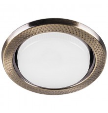 Светильник потолочный встраиваемый под лампу GX53 DL5042 15W 230V GX53, "круг", без лампы, античное золото  29750  FERON