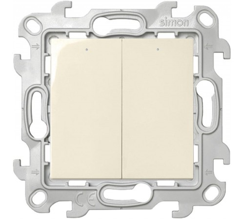 Simon 24 Сл. кость Выключатель 2-кл. с подсв.  2450392-031  Simon