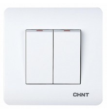 2-клавишный выключатель 10А 250В  715381  CHINT