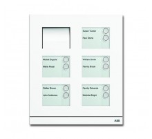 Станция вызывная, аудио, десятиклавишная, цвет белый матовый  8300-0-0278   2CKA008300A0278  ABB