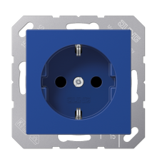Штепсельная розетка SCHUKO 16A 250V~; синяя  A1520BFBL  Jung