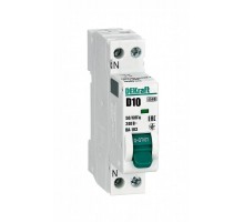 Автоматический выключатель одноролюсный ВА-103(1+N) 10А D  4,5кА  12408DEK  DEKraft
