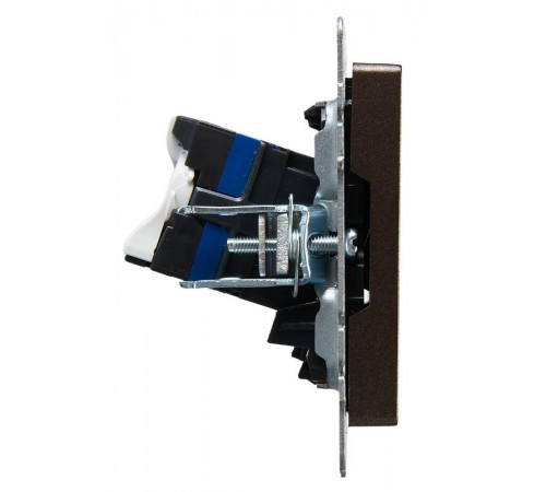 BRITE Розетка компьютерная 2-ая RJ45 кат.6 РК11-2-БрТБ темная бронза  BR-K20-2-K45  IEK