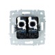 BRITE Розетка компьютерная 2-ая RJ45 кат.6 РК11-2-БрТБ темная бронза  BR-K20-2-K45  IEK
