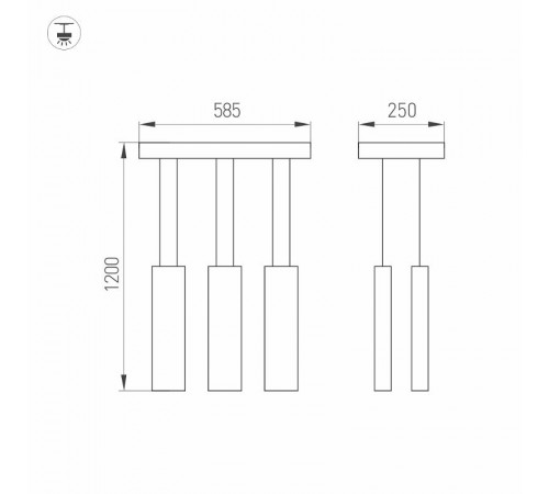 Светильник SP-LEGACY-S585x250-6x6W Warm3000 (WH, 34 deg)  028153  Arlight