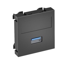 Мультимедийная рамка USB 3.0 A Modul45 (черный) (MTG-U3A S SWGR1)  6104877  OBO Bettermann