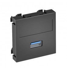 Мультимедийная рамка USB 3.0 A Modul45 (черный) (MTG-U3A S SWGR1)  6104877  OBO Bettermann