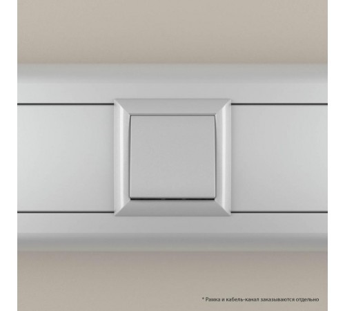 Выключатель одноклавишный модульный, "Avanti", " Закаленная сталь", 2модуля  4404102  DKC