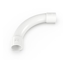 Соединитель угловой белый d25 мм (30шт/270шт уп/кор)  PR13.0465  Промрукав