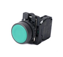 Кнопка SB5 в сборе модульная 22мм зеленая с возвратом пластик 1НО  SB5AA31  SE