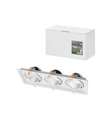 Светильник встраиваемый карданный "Фокус-1" LED CSL-01-3x11-WW 33 Вт, 35°, 3000 К, 80 Ra, IP20,  SQ0369-0412  TDM