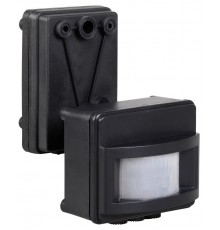 Датчик движения ДД 017 черный, макс. нагрузка 1100Вт, угол обзора 120град., дальность 12м, IP44,  LDD13-017-1100-002  IEK
