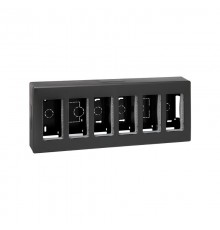 Simon CIMA 500 Бокс на 6 модулей 500CIMA, наружный монтаж, 167х59х412мм, графит  51000006-038  Simon