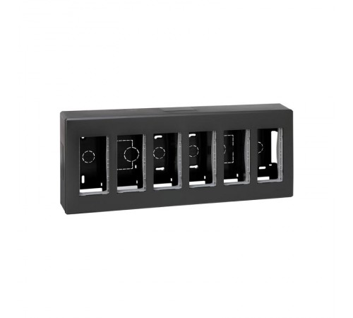 Simon CIMA 500 Бокс на 6 модулей 500CIMA, наружный монтаж, 167х59х412мм, графит  51000006-038  Simon