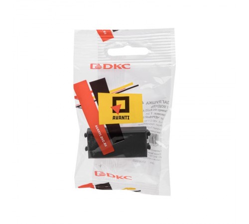 Заглушка модульная, "Avanti", "Черный матовый", 1 модуль  4412991  DKC