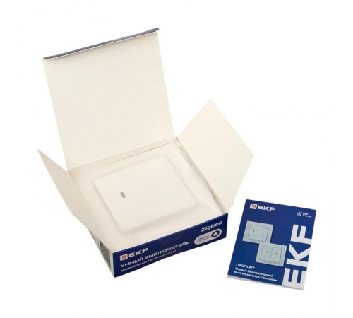 Умный беспроводной выключатель Стокгольм 1-кл белый Zigbee  СonnectRCV-ST1-WS-ZBEKF