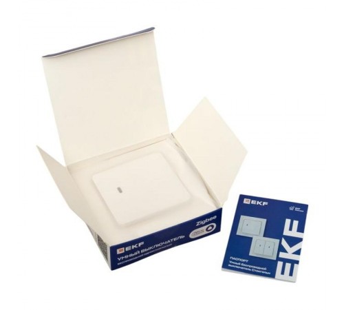 Умный беспроводной выключатель Стокгольм 1-кл белый Zigbee  СonnectRCV-ST1-WS-ZBEKF