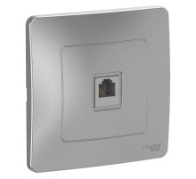 Blanca Алюминий С/У Розетка телефонная RJ11  BLNIS011003  SE