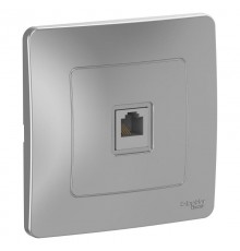 Blanca Алюминий С/У Розетка телефонная RJ11  BLNIS011003  SE