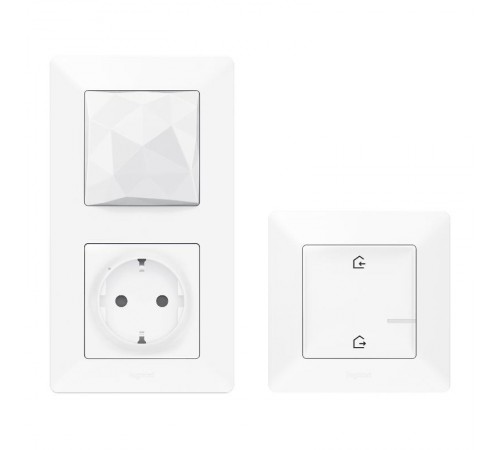 Пакет Умный стартовый Valena Life (шлюз WiFi+розетка Умн. с/з 16А 230В+главн. беспроводн. выкл. "Я дома/Я вне дома") бел. Netatmo  752196  Legrand