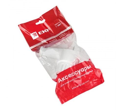 Вилка с кнопкой извлечения с/з белая 16А 250В  AVP-16-k  EKF