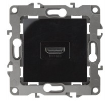 Розетка HDMI 12-3114-06  ,  чёрный  Б0027486  ЭРА