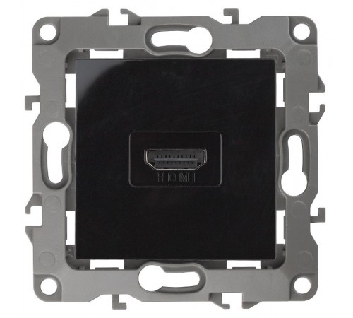 Розетка HDMI 12-3114-06  ,  чёрный  Б0027486  ЭРА