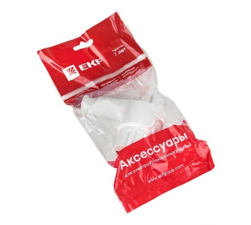 Вилка с кнопкой извлечения с/з белая 16А 250В  AVP-16-k  EKF